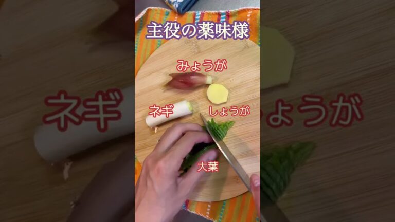 【薬味を食べる⭐︎ナスと豚肉のたっぷり薬味がけ】#shorts  #short  #料理  #簡単レシピ  #おつまみレシピ  #薬味  #みょうが #ナス #薬味人間 #アラフォーから染みるごはん