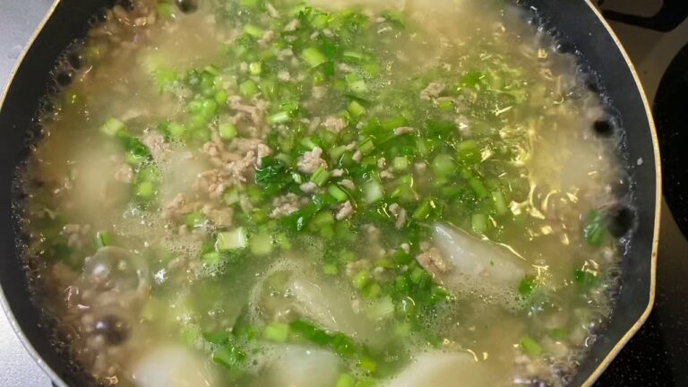 蕪の中華風スープ