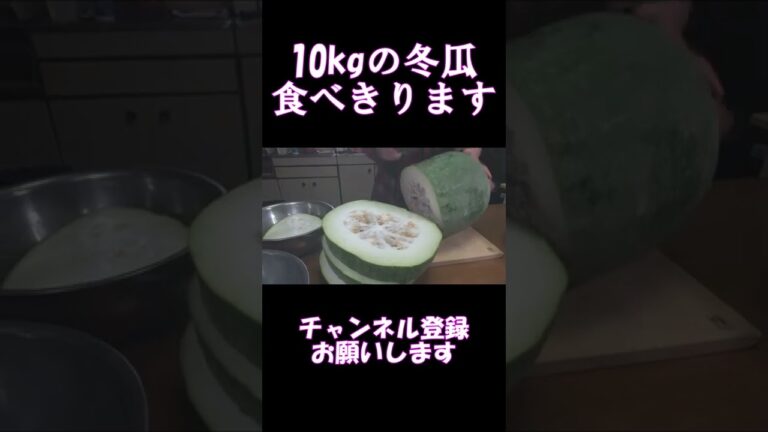10kgの冬瓜食べきります