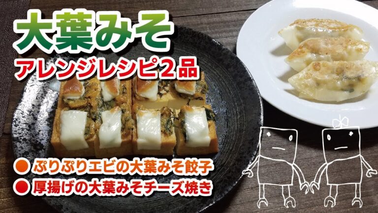 大葉みそを使った料理を２品つくりました♪