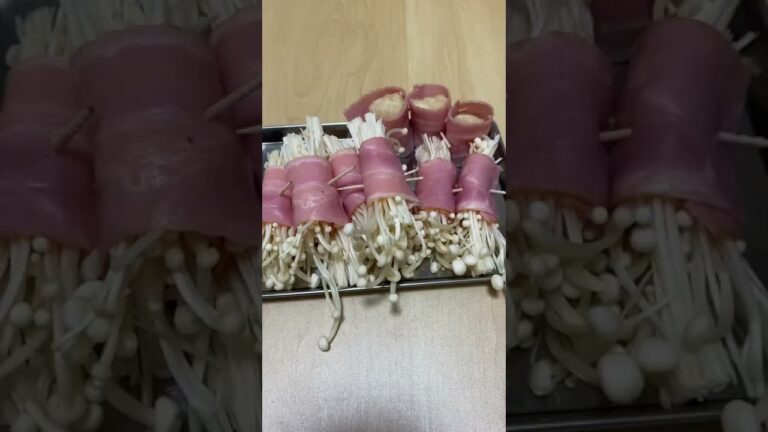 バカ痩せるえのきのベーコン巻き😋 #shorts