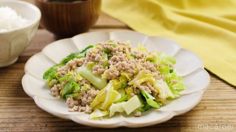 「うま塩肉そぼろキャベツ」のレシピ・作り方