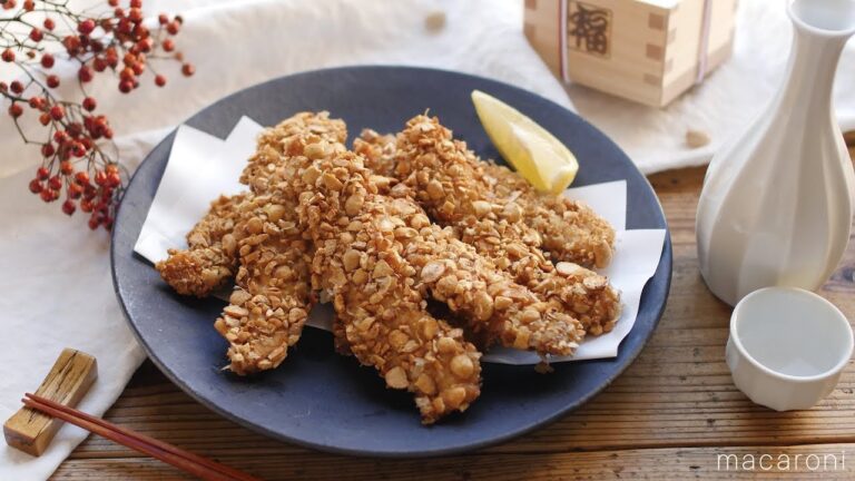 ザクザクっと香ばしい。福豆衣のささみ唐揚げ の レシピ 作り方