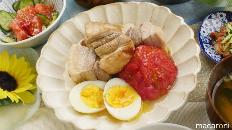 甘さと酸味が絶妙！ まるごと トマトの とろとろ 塩豚 角煮 のレシピ 作り方