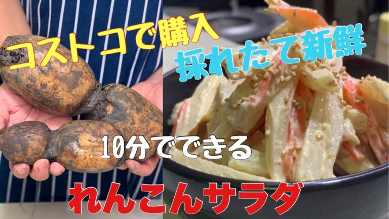 【パパッと10分レシピ】あと一品！そんな時に簡単れんこんサラダ