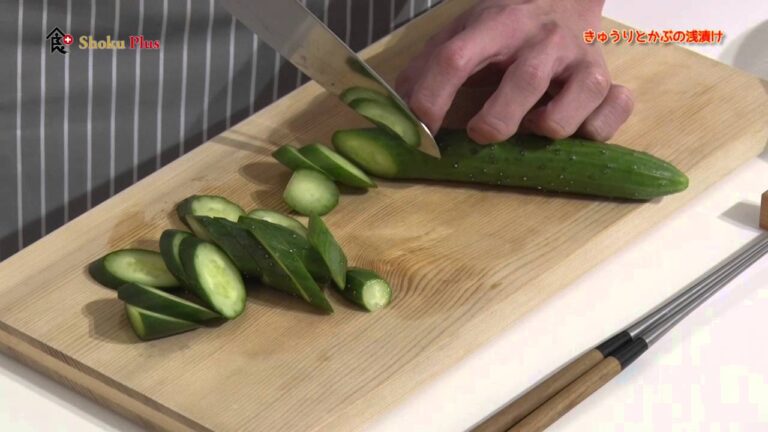 食プラス　＃81　「きゅうりとかぶの浅漬け」　料理人　高橋　善郎