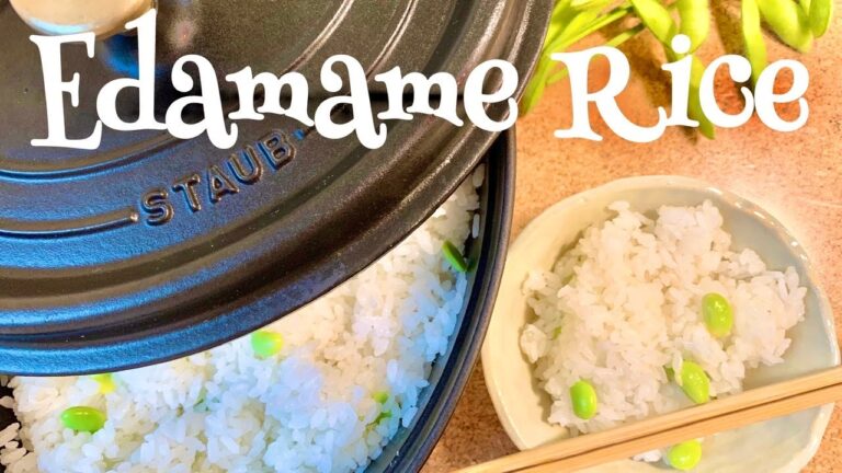 【STAUB】Edamame Rice☆枝豆ご飯・・・炊飯器でも冷凍枝豆でも美味しくできます