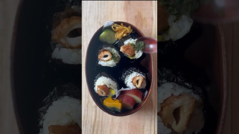 【竹輪にぎり】#shorts #ちくわレシピ # #お弁当の詰め方 #お弁当詰め方動画 #冷凍食品