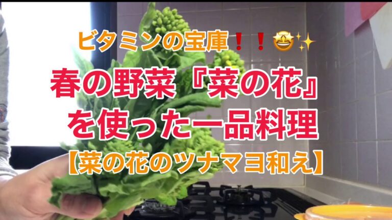ビタミンの宝庫✨春の野菜『菜の花』を使った簡単レシピ🎶