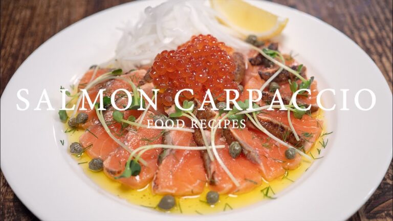 【料理】炙りサーモンのカルパッチョ【作り方】Salmon Carpaccio