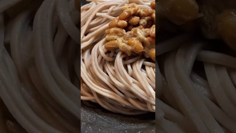 ヘルシー夜食！タンパク質もとれるネバネバ納豆冷やしそば【coop】【short】