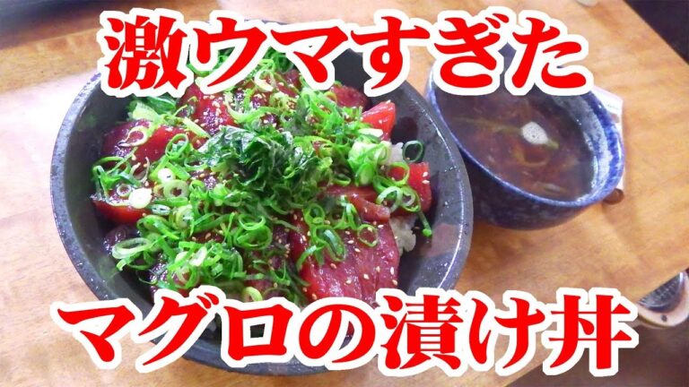 激ウマ過ぎたマグロの漬け丼【大盛り】【飯動画】