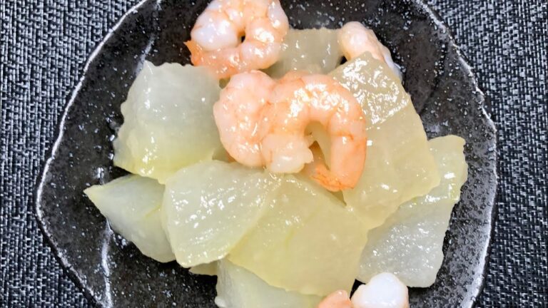 #冬瓜と海老の煮物 #シンプルライフの朝ごはんチャンネル #simple_life’s morning channel #自炊 #クッキング #簡単 #朝ごはん #レシピ #節約 #おいしい