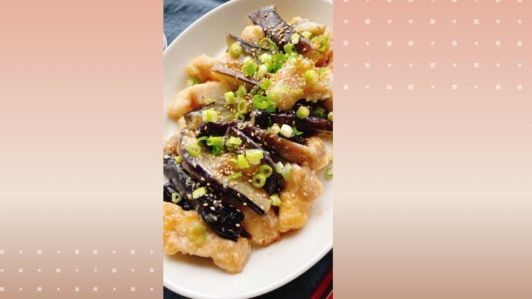 鶏胸肉なすのみそ炒め/Chicken breast Eggplants with Miso