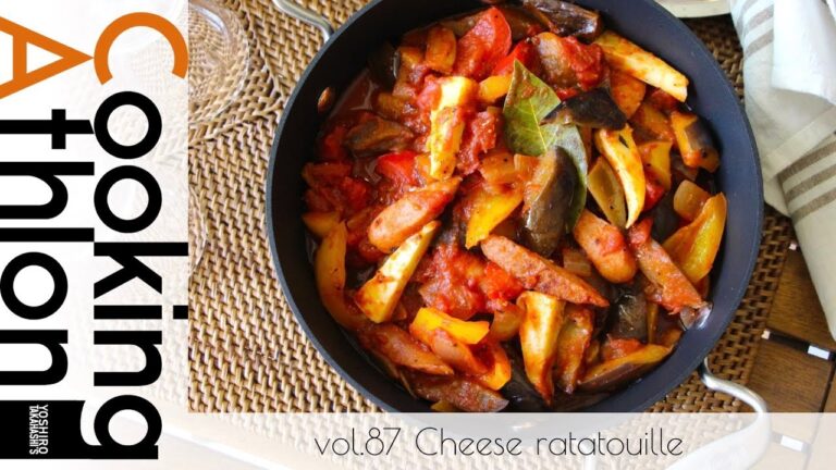 【#87】なすとソーセージのチーズラタトゥイユ│ Cheese ratatouille