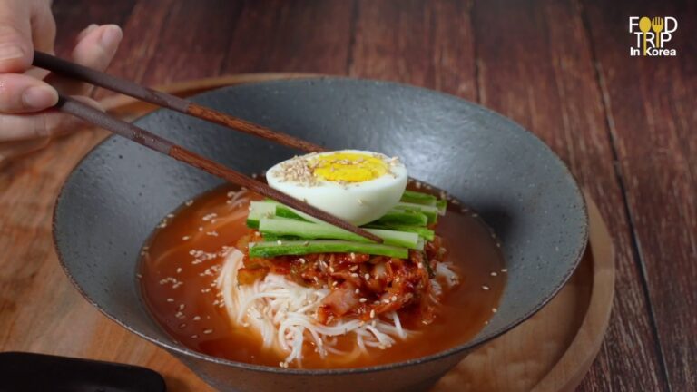 キムチ混ぜ素麺