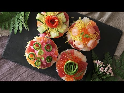 【1人２つは食べれちゃう？】ミニ寿司ケーキ