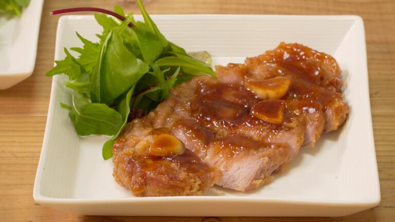 【井上かなえ】ご飯が進む！アメリカン・ポーク肩ロースの甘辛ジューシーソテー