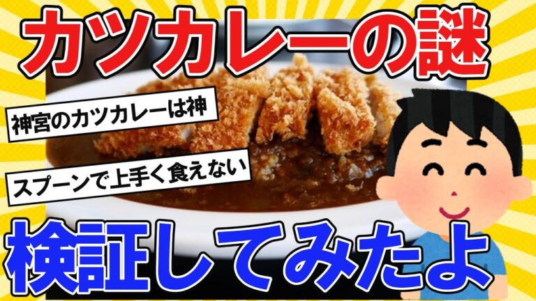 【2ch面白いスレ】洋食レシピの代表格！カツカレーを検証してみたｗｗ