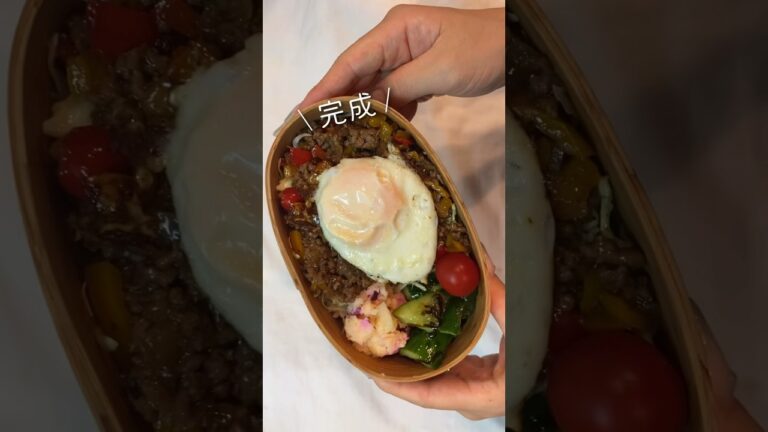 【今日のお弁当】 #同棲ご飯 #おべんとう #お弁当詰め方 #毎日弁当 #ガパオライス