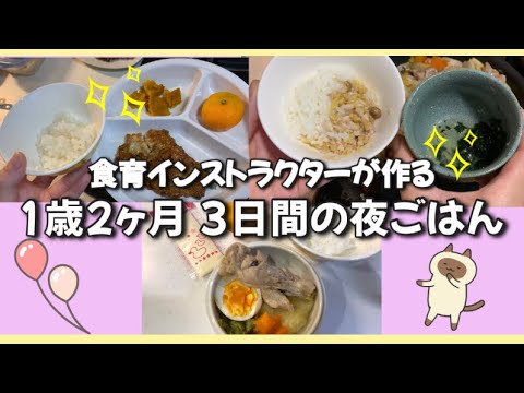【1歳】豆腐ハンバーグ！ポトフ！鶏肉と野菜のうま煮【3日間夜ごはんまとめ】