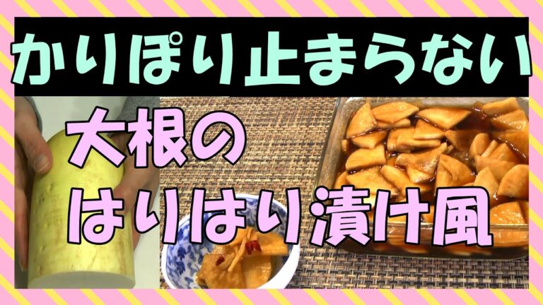 パリポリやみつきになる大根のはりはり漬け風／簡単常備菜／048
