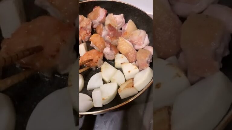 鶏もも肉と三浦大根のオリーブオイル炒め Stir-fried chicken and radish｜丁寧な暮らし