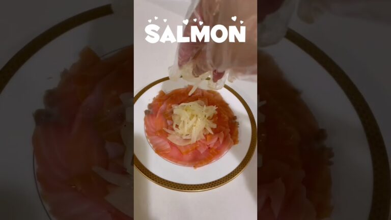 IKEAで買った大好きなsalmonサーモンカルパッチョ作りました,美味しいの！#salmon  #カルパッチョ  #ikeafood  #サーモン　#ikea