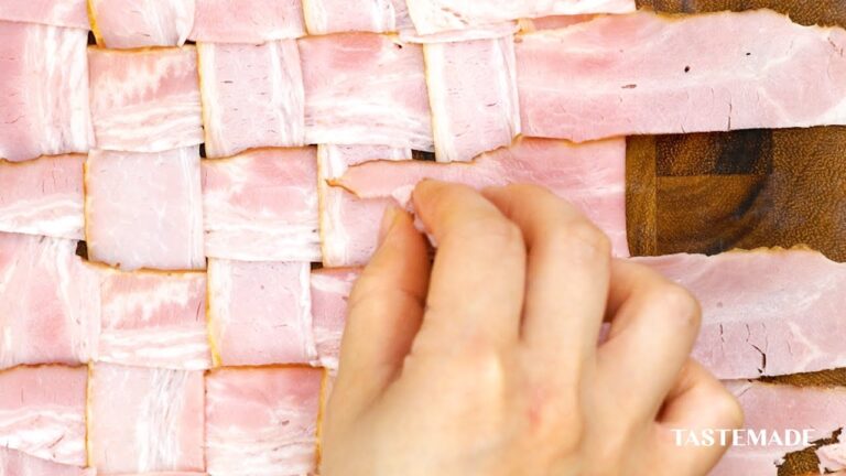 【編み編みベーコン】明太もちチーズポテト🥔🧀