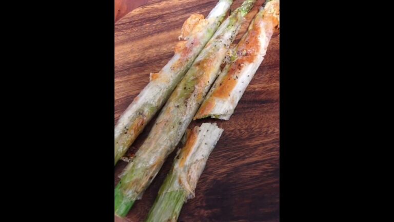 アスパラガスをライスペーパーで包んで焼いてみた！