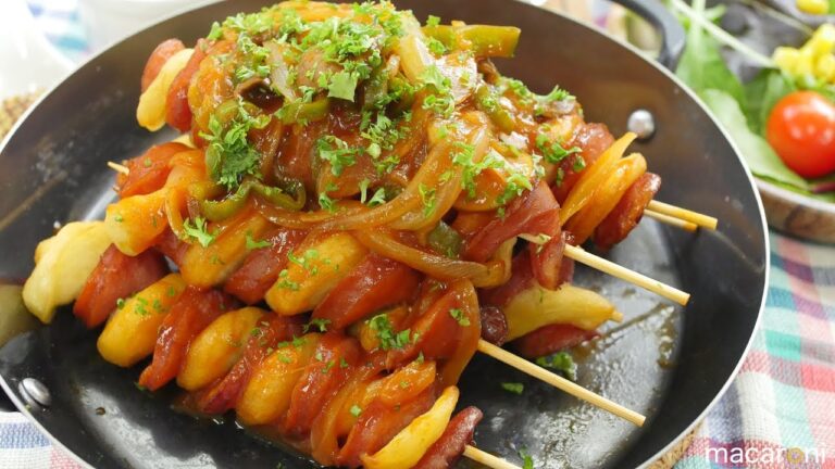 もっちりケチャうま！ くるくる アメリカン ドッグの ナポリタン ソース のレシピ 作り方