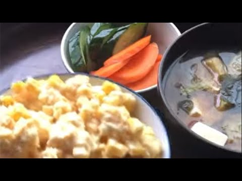 マヨコーンたまご炒め丼