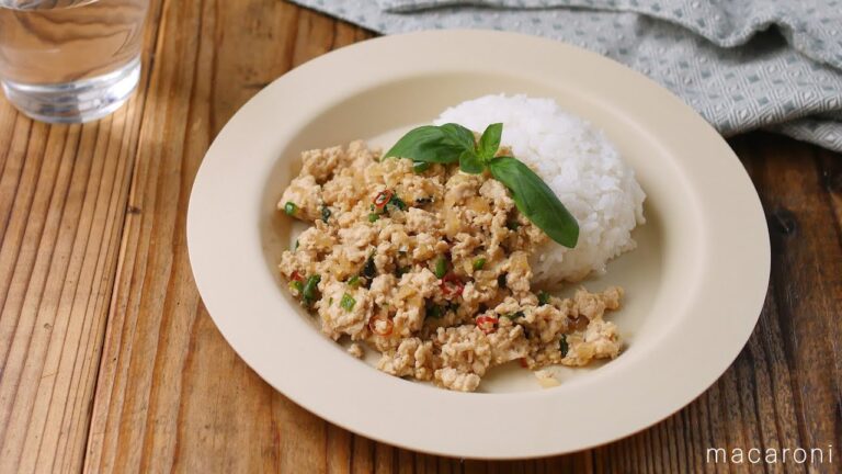 ナンプラー無し。レンチンガパオライス