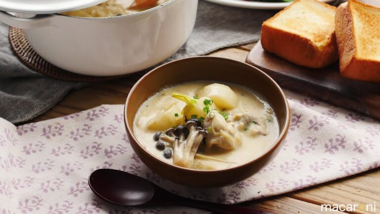 かぶと鶏肉のごま 豆乳シチュー の レシピ 作り方