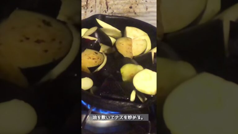 【なす レシピ】ナスのケチャップとクミン炒め