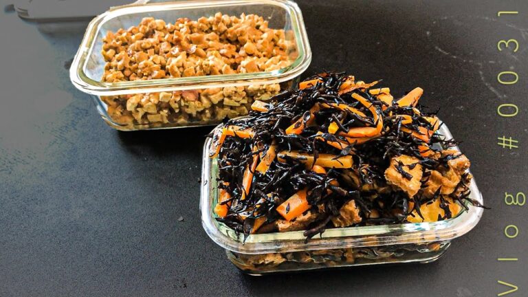 【今週の作り置き】高野豆腐の肉味噌風/ひじきの煮物【一人暮らし大学生Vlog】#0031