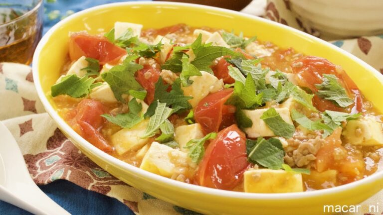 酸味がヤミツキ！ 完熟 トマトの 和風 マーボー 豆腐 のレシピ 作り方