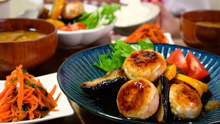 夏が始まった30代夫婦のリアルな晩ごはん｜自炊記録【はんぺん鶏つくねと野菜のさっぱりあんかけ】