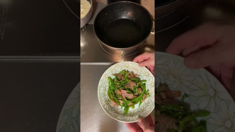 ご飯が何杯もすすむ無限ピーマン　#shorts