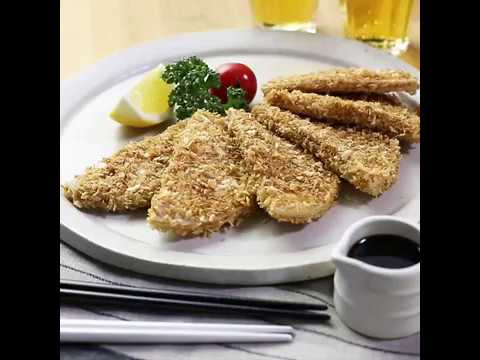 揚げない　焼かない　簡単ハムカツ