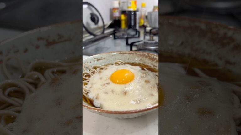 30kg痩せた男が食べているヘルシー蕎麦レシピを紹介したいと思います！#shorts #short