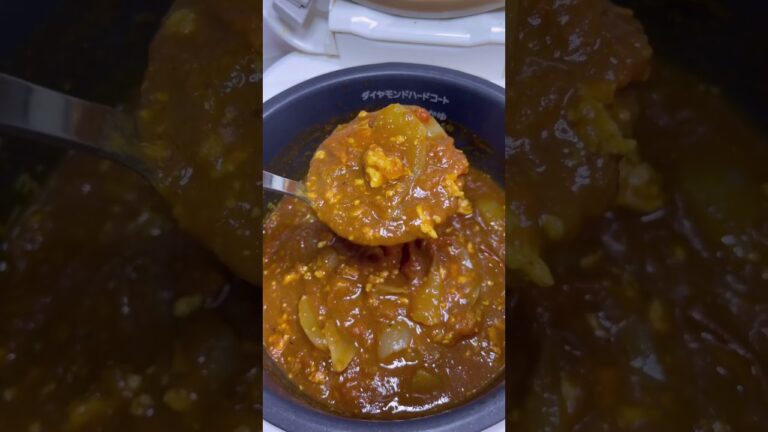 【tiktokで670万再生】トマトの水分で作る、無水トマトキーマカレーがうますぎた！！！！#炊飯器ブラザーズ #shorts