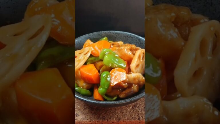 プライパンで簡単!酢鶏の作り方! #shorts