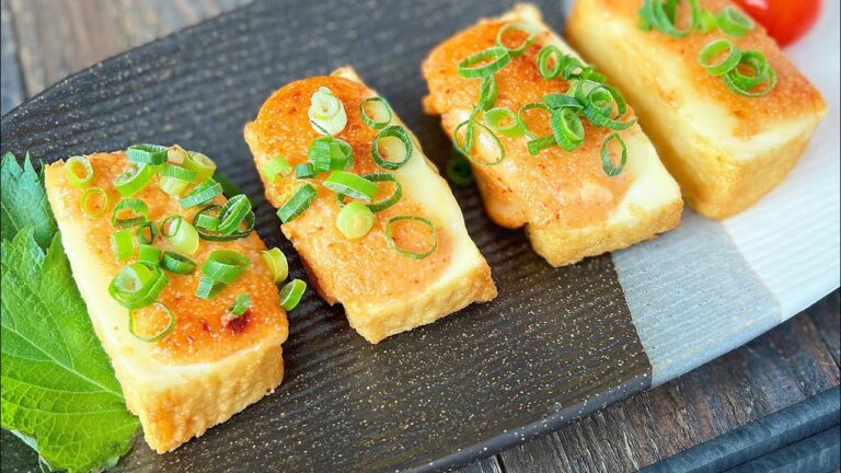 おつまみに♪厚揚げの明太マヨ