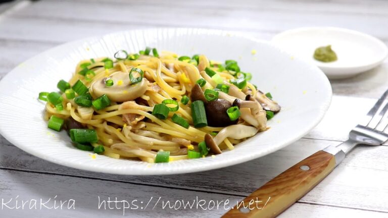 【激ウマ！】平野レミさんのきのこ全員集合パスタのレシピ【フライパンひとつで簡単！】