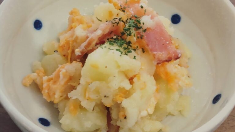 【料理動画】卵とベーコンのポテトサラダ