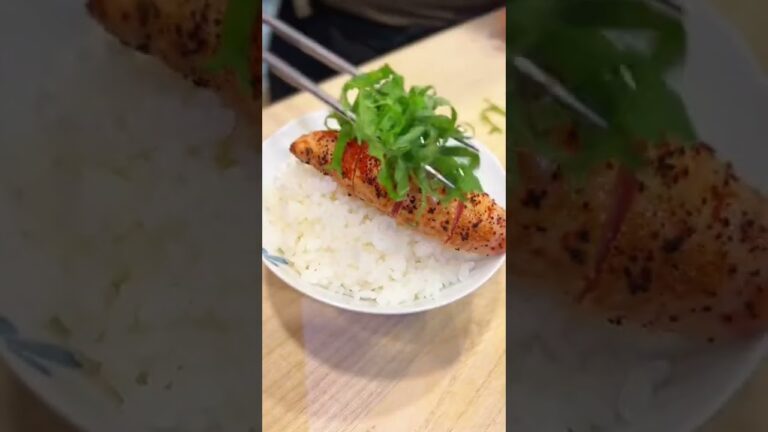 【I Can't Stop!!】Seared Mentaiko, Cod Eggs And Rice #shorts #sushi #chefhiro #japan