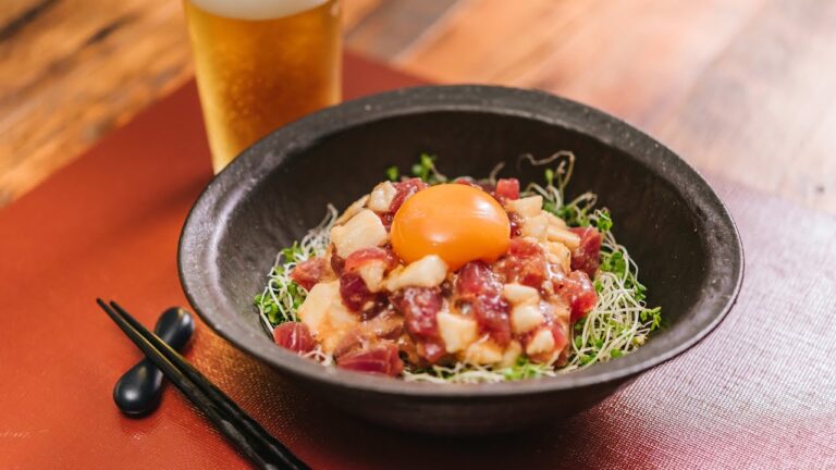 かつおのうま塩ユッケ