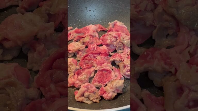 切り落とし牛肉を炒める #Shorts
