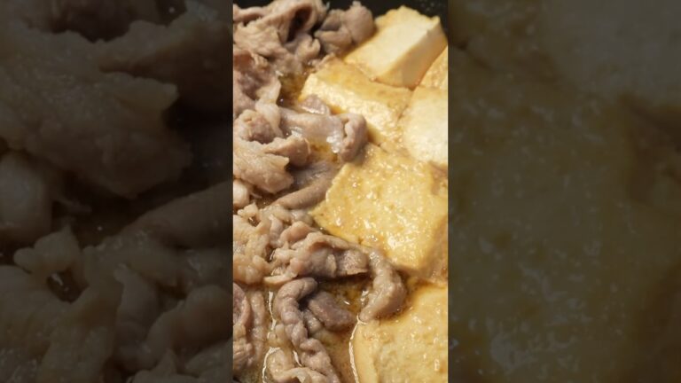 やっすい豚こま肉と豆腐をぶちこんで煮るだけ。ヤバいウマい【虚無肉豆腐】 #リュウジ #料理 #バズレシピ #レシピ #簡単レシピ #レシピ動画 #料理動画 #shorts